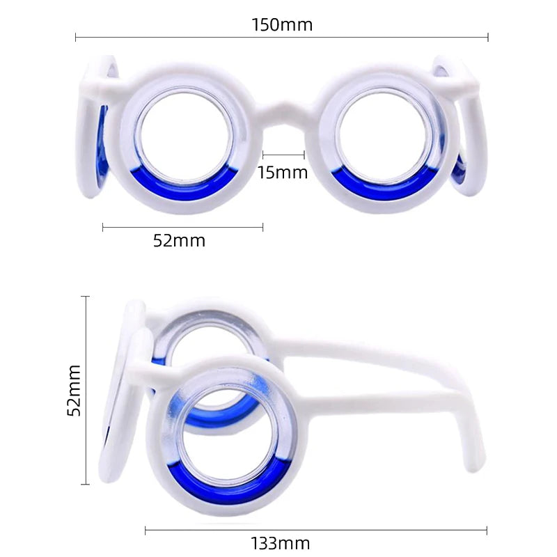 Hot Sale Anti-Motion Sickness Liquid Glasses Portable Lensless Driving Sickness Goggles Anti-Sickness Glasses for Children Adult