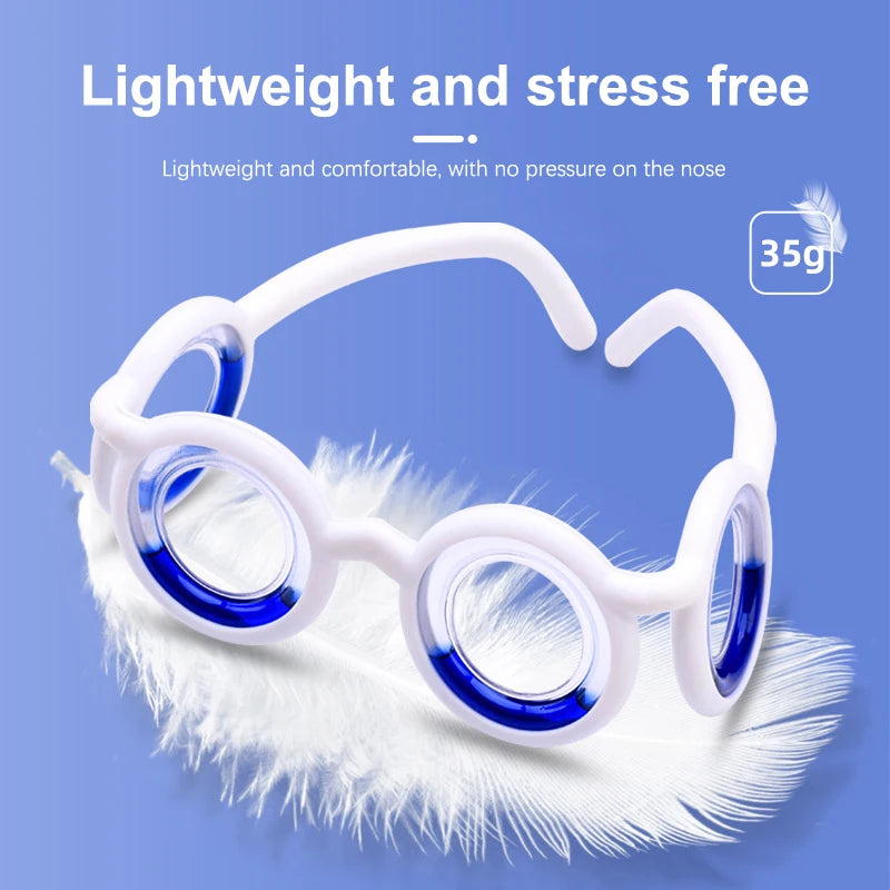 Hot Sale Anti-Motion Sickness Liquid Glasses Portable Lensless Driving Sickness Goggles Anti-Sickness Glasses for Children Adult