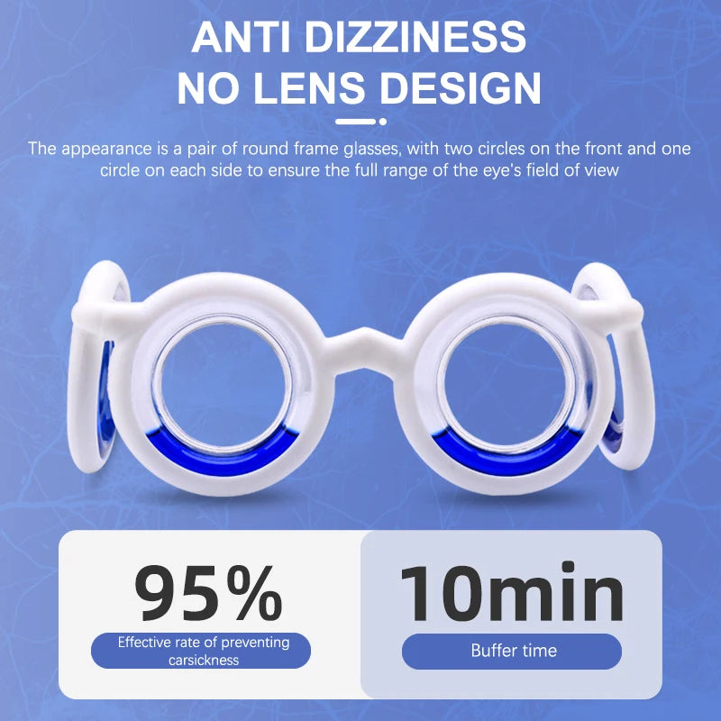 Hot Sale Anti-Motion Sickness Liquid Glasses Portable Lensless Driving Sickness Goggles Anti-Sickness Glasses for Children Adult