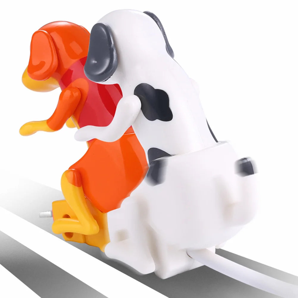 Funny Humping Dog Fast Charger Micro Usb/Ios/Type-C Charging Cable for Apple Android Phone Charger Data Line Decompression Toys